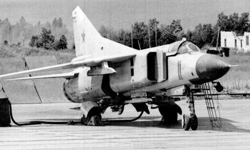 USSR Factory new MiG-23M at Orlovka airport USSR Factory new MiG-23M at Orlovka airport