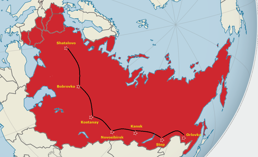 In 1978 MiG-23s from Shatalovo to the Orlovka airfield in the Far East In 1978 MiG-23s from Shatalovo to the Orlovka airfield in the Far East